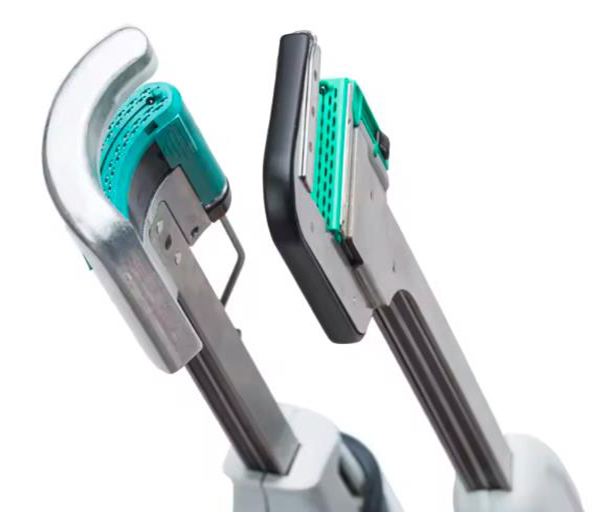 disposable curved cutter stapler